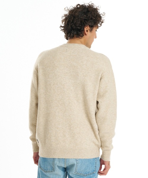 BILLABONG(ビラボン)の「BILLABONG メンズ CREW NECK セーター 【2026年秋冬モデル】/ビラボンロゴニット(ニット/セーター・メンズ・オートミール/パープル系その他/ブルー系その他・LARGE/MEDIUM)」の4枚目の写真
