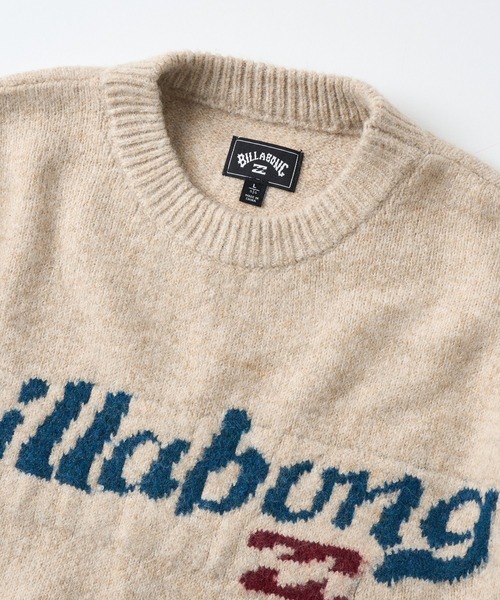 BILLABONG(ビラボン)の「BILLABONG メンズ CREW NECK セーター 【2026年秋冬モデル】/ビラボンロゴニット(ニット/セーター・メンズ・オートミール/パープル系その他/ブルー系その他・LARGE/MEDIUM)」の7枚目の写真