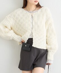 スラブヤーン2wayカーディガン