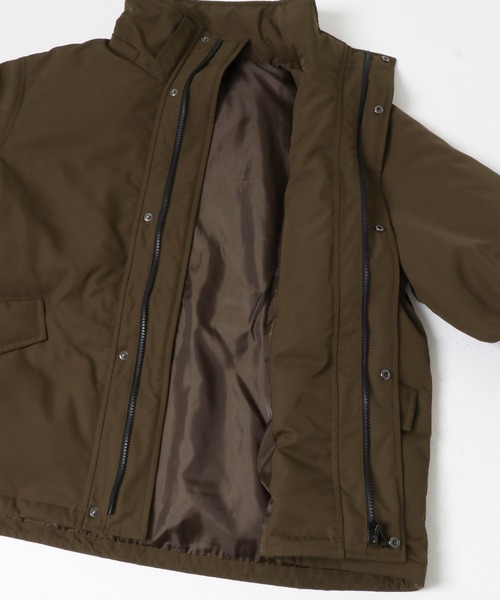 ITEMS URBANRESEARCH（アイテムズ アーバンリサーチ）の「フードミドルダウンジャケット（ダウンジャケット/コート・レディース・ブラウン/ブラック・FREE）」の5枚目の写真