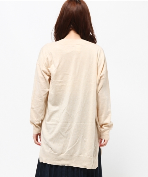 LBC(エルビーシー)の「12G ECNS ロングカーディガン (カーディガン/ボレロ・レディース・ライトグレー/グリーン/ブラック/イエロー・MEDIUM/LARGE)」の6枚目の写真