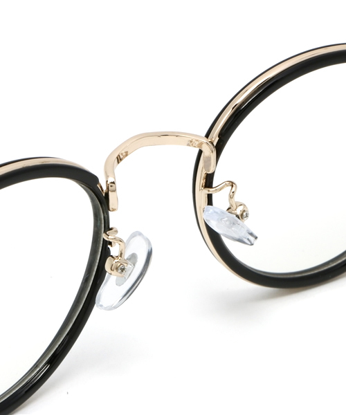 SHIPS JET BLUE（シップスジェットブルー）の「SHIPS JET BLUE: ラウンド コンビグラス メガネ（メガネ・メンズ・ブラック・ONE SIZE）」の6枚目の写真