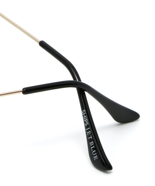 SHIPS JET BLUE（シップスジェットブルー）の「SHIPS JET BLUE: ラウンド コンビグラス メガネ（メガネ・メンズ・ブラック・ONE SIZE）」の7枚目の写真