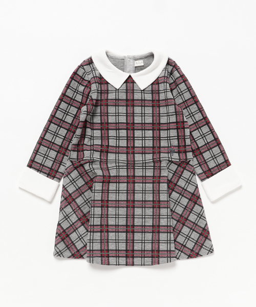 Kp ケーピー の レトロチェックの襟付きワンピース ワンピース Wear