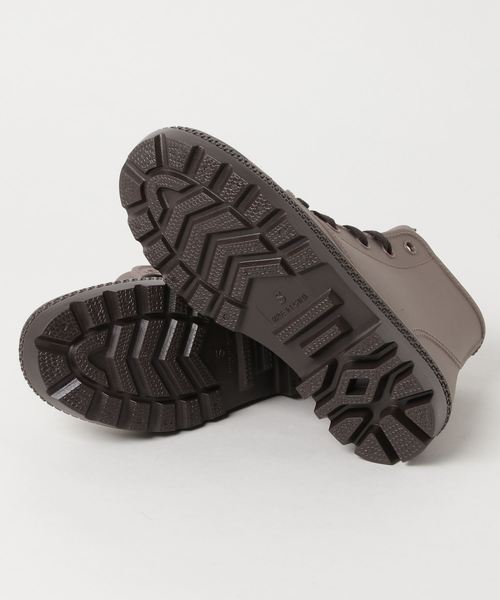 byあしながおじさん（バイアシナガオジサン）の「〈ｂｙあしながおじさん〉　レースアップレインブーツ 8720001（レインシューズ・レディース・ブラック/ネイビー/グレイッシュベージュ・LL/S/M/L）」の5枚目の写真