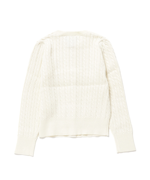 POLO RALPH LAUREN CHILDRENSWEAR(ポロ ラルフ ローレン チルドレンズウェア)の「ミニ ケーブル コットン カーディガン(カーディガン/ボレロ・キッズ・クリーム・6/5)」の2枚目の写真