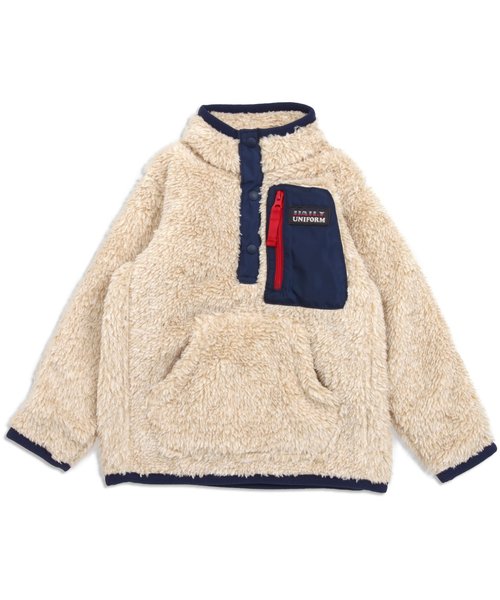 BREEZE（ブリーズ）の「ボアフリースプルオーバー（スウェット・キッズ・イエロー/チャコール/レッド/ブルー/グリーン/キナリ・130/140/100/120/80/90/110/95）」の16枚目の写真