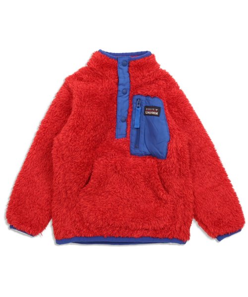 BREEZE（ブリーズ）の「ボアフリースプルオーバー（スウェット・キッズ・イエロー/チャコール/レッド/ブルー/グリーン/キナリ・130/140/100/120/80/90/110/95）」の17枚目の写真