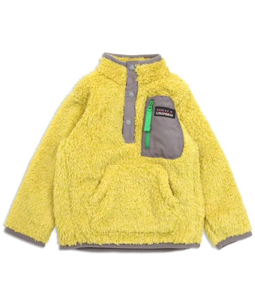 BREEZE（ブリーズ）の「ボアフリースプルオーバー（スウェット・キッズ・イエロー/チャコール/レッド/ブルー/グリーン/キナリ・130/140/100/120/80/90/110/95）」の18枚目の写真