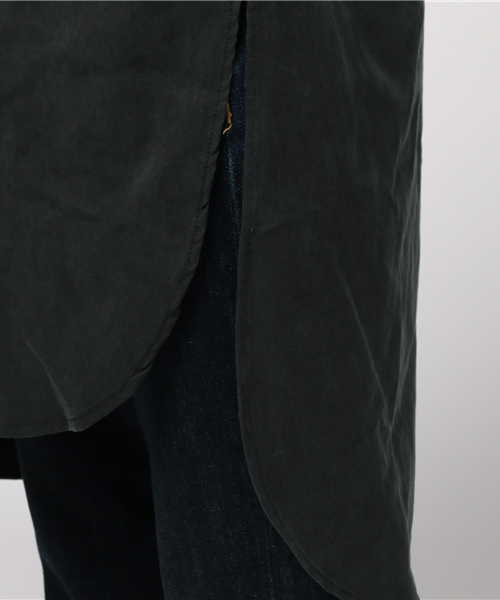 niko and...（ニコアンド）の「テンセルサイドスリットロングシャツ【niko and ...】（シャツ/ブラウス・レディース・キャメル/ブラック/カーキ・FREE）」の10枚目の写真