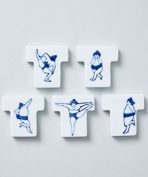 TODAY'S SPECIAL（トゥデイズスペシャル）の「【GIFT SET】 おすもうさん箸置きセット/343474（カトラリー・レディース・ホワイト・FREE）」の2枚目の写真