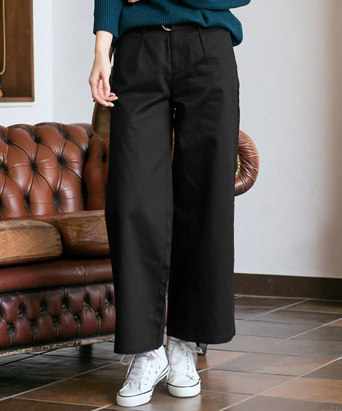 Pierrot（ピエロ）の「ベルト付き ワイドパンツ（その他パンツ・レディース・ベージュ/ブラック/カーキ・L/M）」の2枚目の写真