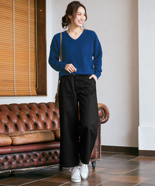 Pierrot（ピエロ）の「ベルト付き ワイドパンツ（その他パンツ・レディース・ベージュ/ブラック/カーキ・L/M）」の22枚目の写真