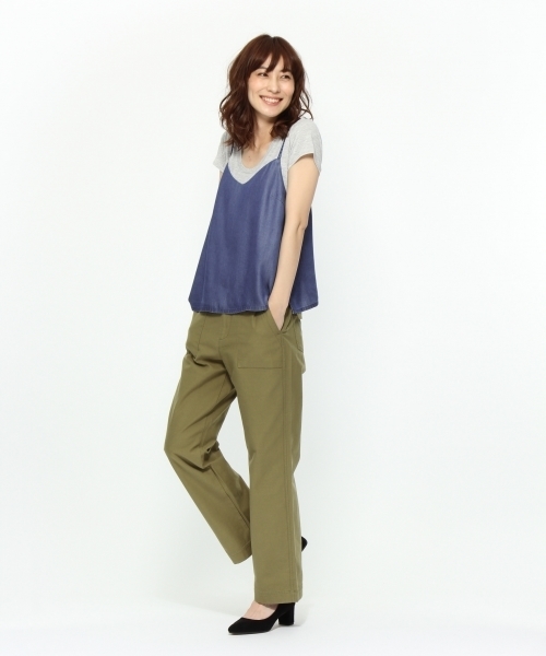 LAKOLE(ラコレ)の「テンセルデニムレイヤーキャミソール / LAKOLE(キャミソール・レディース・ロイヤルブルー・MEDIUM/SMALL/LARGE)」の7枚目の写真