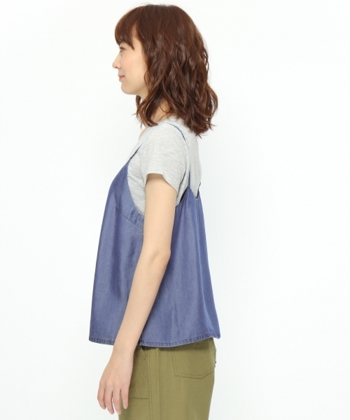 LAKOLE(ラコレ)の「テンセルデニムレイヤーキャミソール / LAKOLE(キャミソール・レディース・ロイヤルブルー・MEDIUM/SMALL/LARGE)」の9枚目の写真