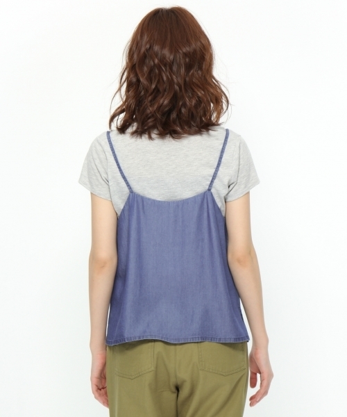 LAKOLE(ラコレ)の「テンセルデニムレイヤーキャミソール / LAKOLE(キャミソール・レディース・ロイヤルブルー・MEDIUM/SMALL/LARGE)」の10枚目の写真