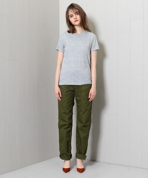 BEAUTY&YOUTH UNITED ARROWS（ビューティーアンドユースユナイテッドアローズ）の「＜FWK Engineered Garments＞FATIGUE 7OZ TWILL PANTS/ﾊﾟﾝﾂ.：（その他パンツ・レディース・オリーブ・1/2）」の2枚目の写真