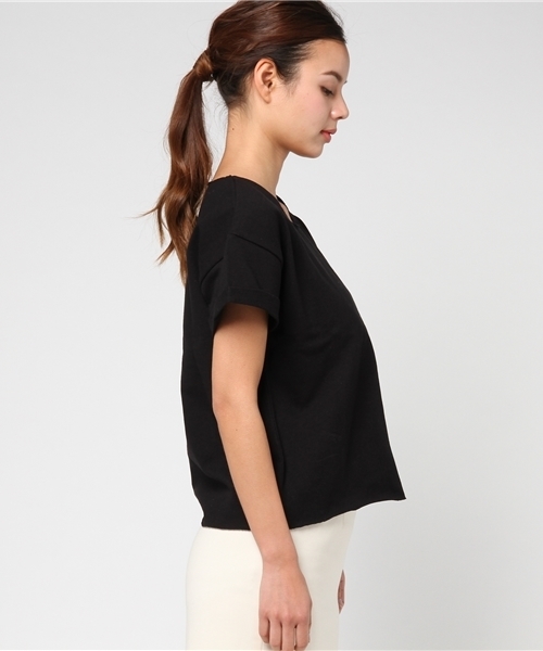 SLY（スライ）の「BOX LOOSE T/SH（Tシャツ/カットソー・レディース・ホワイト/ブラック/トップグレー・FREE）」の5枚目の写真