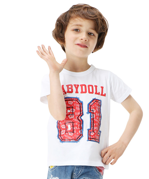 Babydoll ベビードール の 親子ペア ナンバーtシャツ9292k Tシャツ カットソー Wear