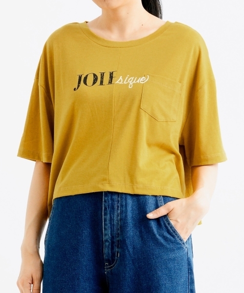 amelier MAJESTIC LEGON（アメリエルマジェスティックレゴン）の「ポケ付ロゴTシャツ（Tシャツ/カットソー・レディース・オフホワイト/グレー/マスタード/パープル・FREE）」の11枚目の写真