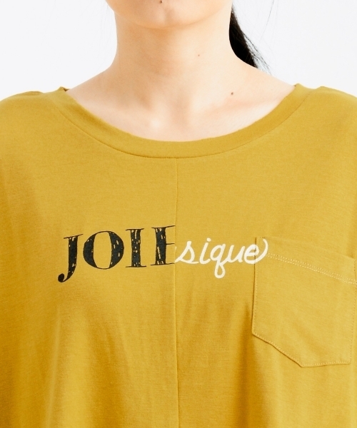 amelier MAJESTIC LEGON（アメリエルマジェスティックレゴン）の「ポケ付ロゴTシャツ（Tシャツ/カットソー・レディース・オフホワイト/グレー/マスタード/パープル・FREE）」の7枚目の写真