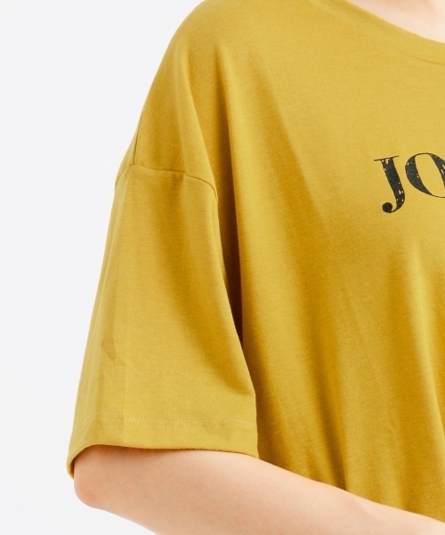 amelier MAJESTIC LEGON（アメリエルマジェスティックレゴン）の「ポケ付ロゴTシャツ（Tシャツ/カットソー・レディース・オフホワイト/グレー/マスタード/パープル・FREE）」の8枚目の写真