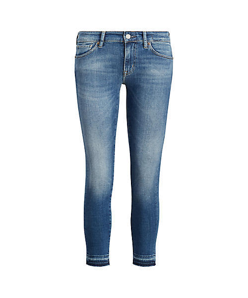Denim & Supply Ralph Lauren(デニムアンドサプライラルフローレン)の「D&S Morgan クロップ スキニージーンズ(デニムパンツ・レディース・ブルー系9・28/25/26/27/24)」の1枚目の写真