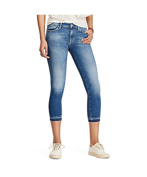 Denim & Supply Ralph Lauren(デニムアンドサプライラルフローレン)の「D&S Morgan クロップ スキニージーンズ(デニムパンツ・レディース・ブルー系9・28/25/26/27/24)」の3枚目の写真