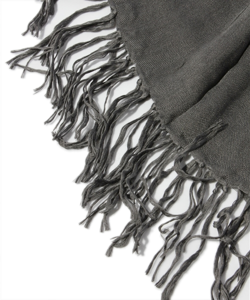 Ray BEAMS(レイビームス)の「Ray BEAMS / フリンジ付 ストール(マフラー・レディース・オフホワイト/グレー/ピンク/サックスブルー/ネイビー・ONE SIZE)」の6枚目の写真