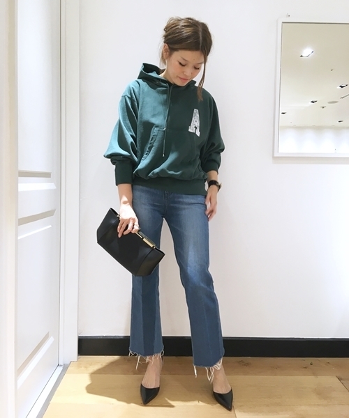 AMERICANA（アメリカーナ）の「AMERICANA BIG HOOD PARKA◆（パーカー・レディース・グリーン・FREE）」の4枚目の写真