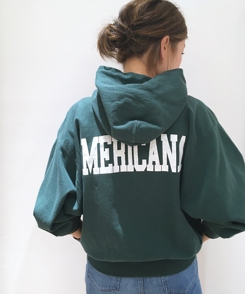 AMERICANA（アメリカーナ）の「AMERICANA BIG HOOD PARKA◆（パーカー・レディース・グリーン・FREE）」の6枚目の写真