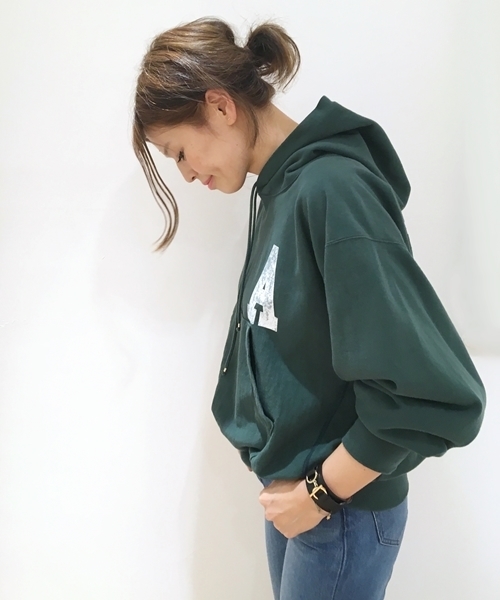 AMERICANA（アメリカーナ）の「AMERICANA BIG HOOD PARKA◆（パーカー・レディース・グリーン・FREE）」の15枚目の写真