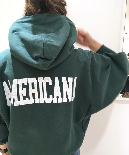 AMERICANA（アメリカーナ）の「AMERICANA BIG HOOD PARKA◆（パーカー・レディース・グリーン・FREE）」の17枚目の写真