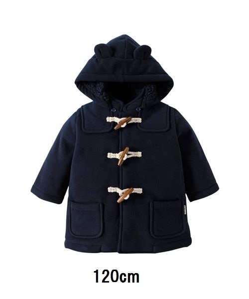 HOT BISCUITS（ホットビスケッツ）の「フリースボンディング ダッフルコート（ダッフルコート・キッズ・ネイビー/レッド/ベージュ・120cm）」の3枚目の写真