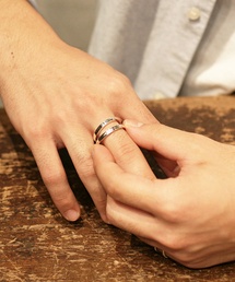 JAM HOME MADE | 平打ちダブルダイヤモンドリングM(リング)