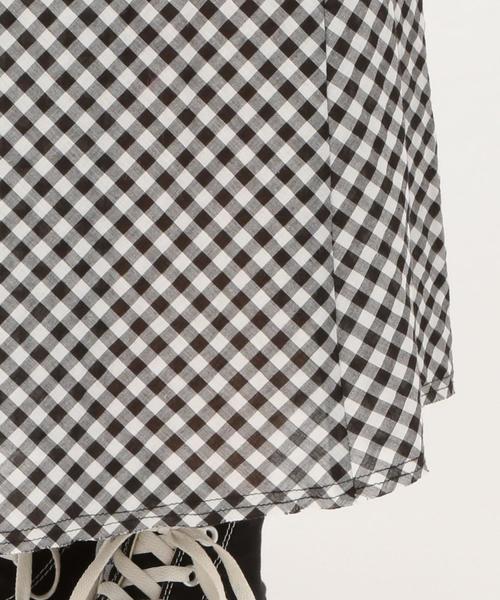 Another Edition（アナザーエディション）の「ギンガムCHKアシンメトリーロングスカート ◆（スカート・レディース・ブラック/レッド・FREE）」の11枚目の写真