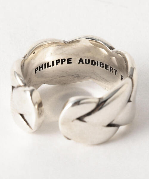 PHILIPPE AUDIBERT(フィリップ オーディベール)の「<PHILIPPE AUDIBERT(フィリップオーディベール)>MURRAYシルバーカラ―リング¨(リング・レディース・シルバー・FREE)」の4枚目の写真