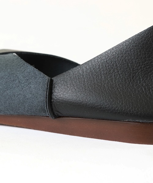 RiiiKa（リーカ）の「【MADE IN JAPAN】【安心の日本製】オープントゥフラットシューズ【RiiiKa/リーカ】（サンダル・レディース・ブラック/アイボリー/キャメル/カーキ/ブラック系その他・M/LL/S/L）」の21枚目の写真