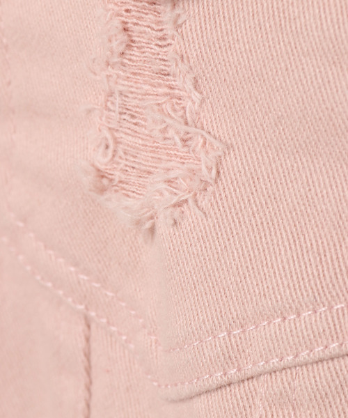 VENCEEXCHANGE（ヴァンスエクスチェンジ）の「ラグランスリーブダメージGジャン（デニムジャケット・レディース・ピンク/ブルー/ブラック・MEDIUM）」の10枚目の写真