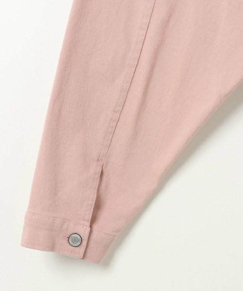 VENCEEXCHANGE（ヴァンスエクスチェンジ）の「ラグランスリーブダメージGジャン（デニムジャケット・レディース・ピンク/ブルー/ブラック・MEDIUM）」の7枚目の写真