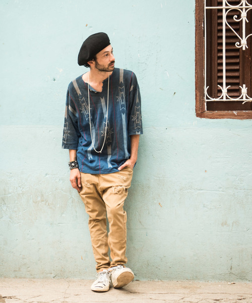glambグラム Native Henley knit ネイティブヘンリーニット glamb（グラム）の「Native Henley knit / ネイティブヘンリー