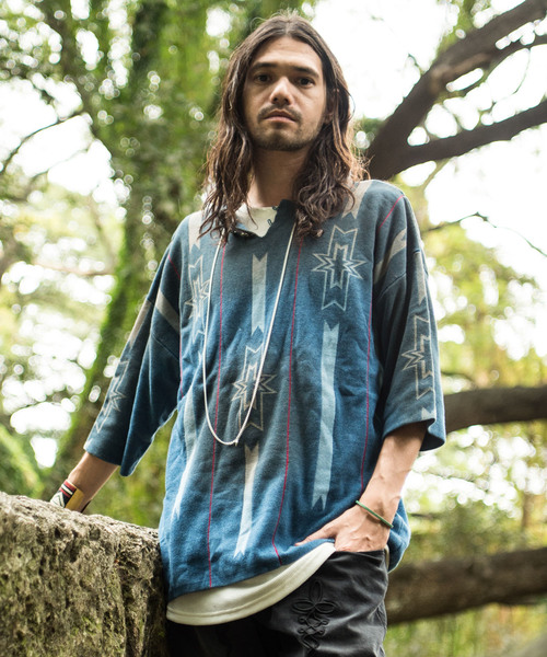 glambグラム Native Henley knit ネイティブヘンリーニット glamb（グラム）の「Native Henley knit / ネイティブヘンリー