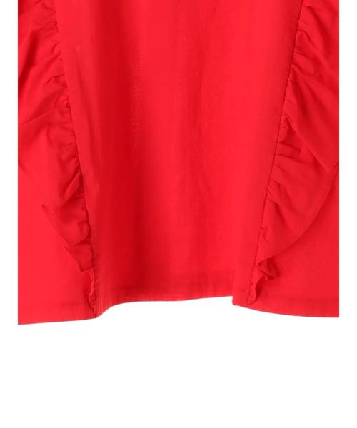 earth music&ecology（アースミュージックアンドエコロジー）の「・ラッフルスリーブブラウス（シャツ/ブラウス・レディース・ブラック/レッド/オフホワイト/ブルーグリーン・FREE）」の9枚目の写真