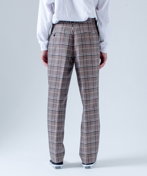 ABAHOUSE(アバハウス)の「【セットアップ対応】ビッグ チェック ワイドパンツ(その他パンツ・メンズ・ブラウン・44/46/48)」の4枚目の写真