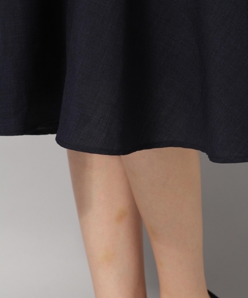 Andemiu（アンデミュウ）の「バックリボンムジフレアワンピース804946（ワンピース・レディース・ネイビー/ブラウン・FREE）」の14枚目の写真