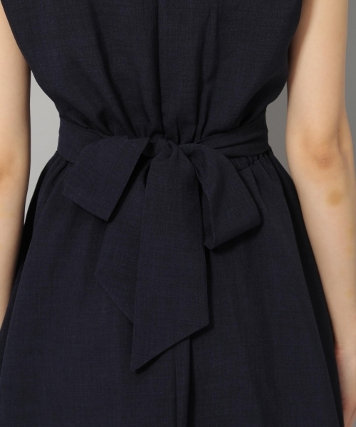 Andemiu（アンデミュウ）の「バックリボンムジフレアワンピース804946（ワンピース・レディース・ネイビー/ブラウン・FREE）」の17枚目の写真