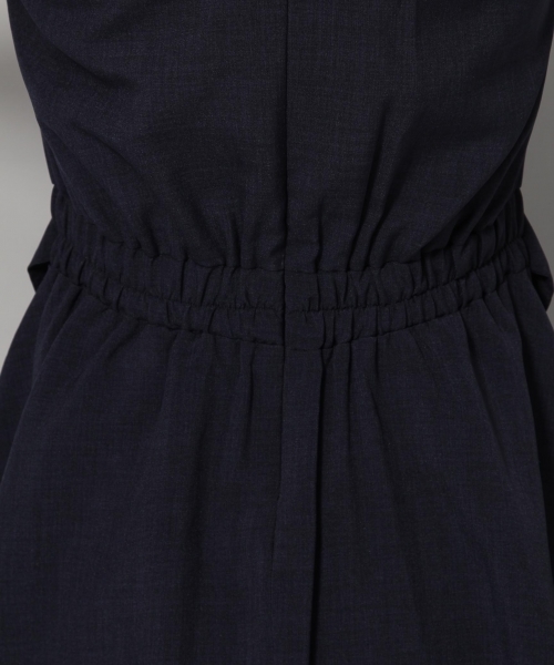 Andemiu（アンデミュウ）の「バックリボンムジフレアワンピース804946（ワンピース・レディース・ネイビー/ブラウン・FREE）」の18枚目の写真