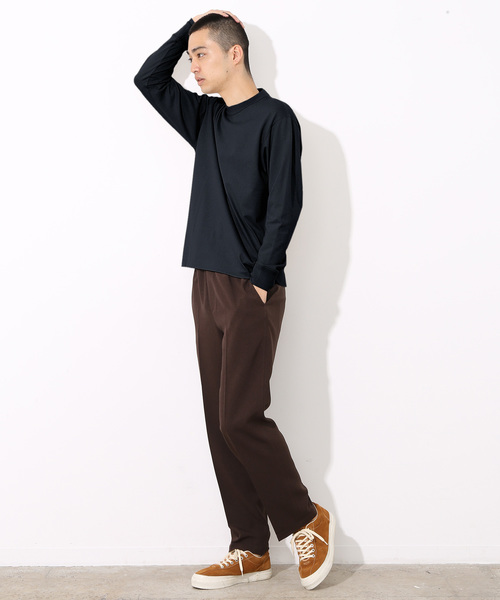 ADAM ET ROPE'(アダムエロペ)の「AW ラグジュアリーコットンロングスリーブT(Tシャツ/カットソー・メンズ・ホワイト/ベージュ/ネイビー・M/L)」の5枚目の写真