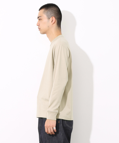 ADAM ET ROPE'(アダムエロペ)の「AW ラグジュアリーコットンロングスリーブT(Tシャツ/カットソー・メンズ・ホワイト/ベージュ/ネイビー・M/L)」の6枚目の写真