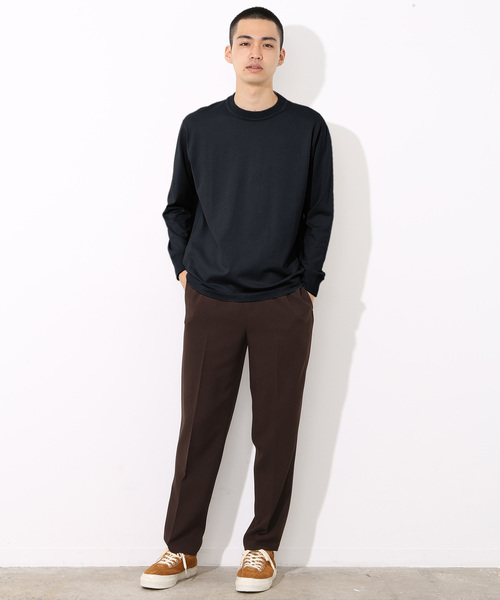 ADAM ET ROPE'(アダムエロペ)の「AW ラグジュアリーコットンロングスリーブT(Tシャツ/カットソー・メンズ・ホワイト/ベージュ/ネイビー・M/L)」の12枚目の写真
